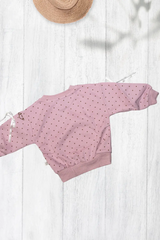 Smile Dot Bow Sweatshirt
