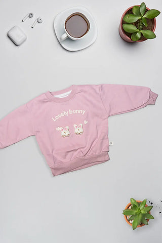 Lovely Bunny Pink Sweatshirt