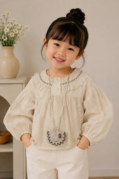 Vintage Lace Collar Baby Dress