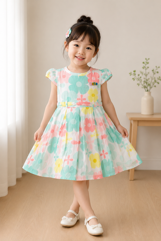 Pastel Bloom Princess Dress