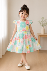 Pastel Bloom Princess Dress