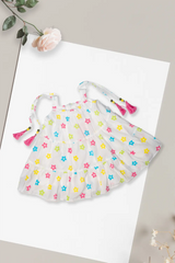Pastel Flower Tier Dress
