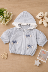 Sky Bow Hooded Jacket