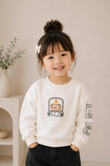Cute Bear Patch Sweatshirt