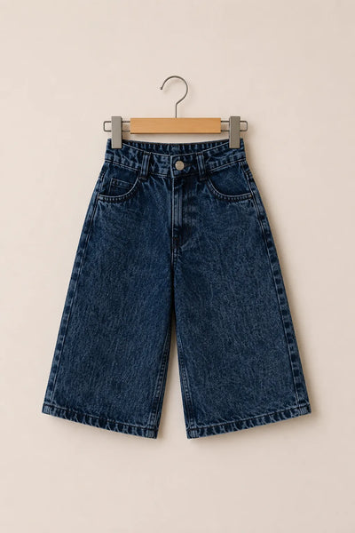 Dark Wash Denim Culottes