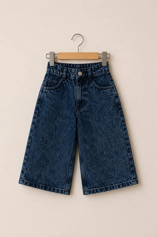 Dark Wash Denim Culottes