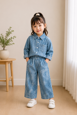Classic Blue Denim Co-ord Set
