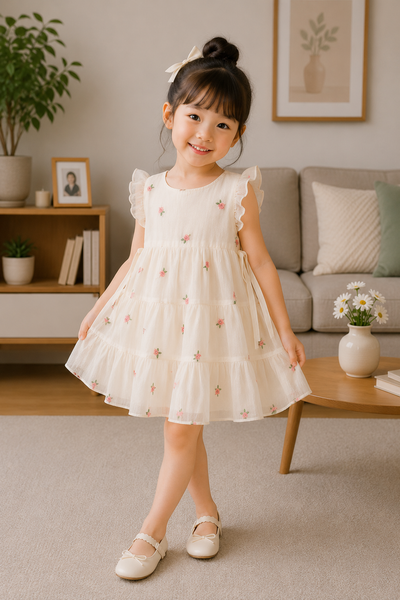 Blush Rose Tiered Dress