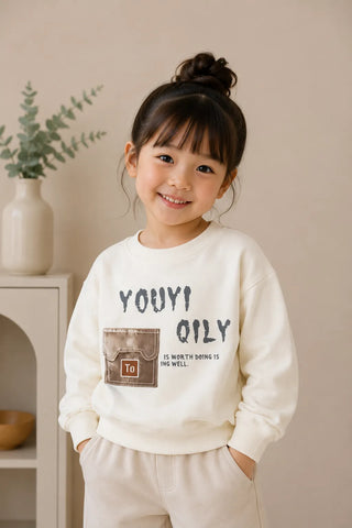 Urban Patch Cream Sweatshirt