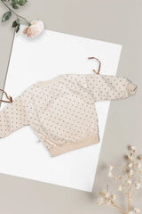 Smile Dot Cream Sweatshirt