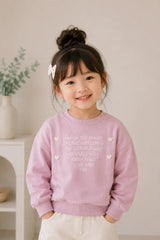 Heart Quote Pink Sweatshirt